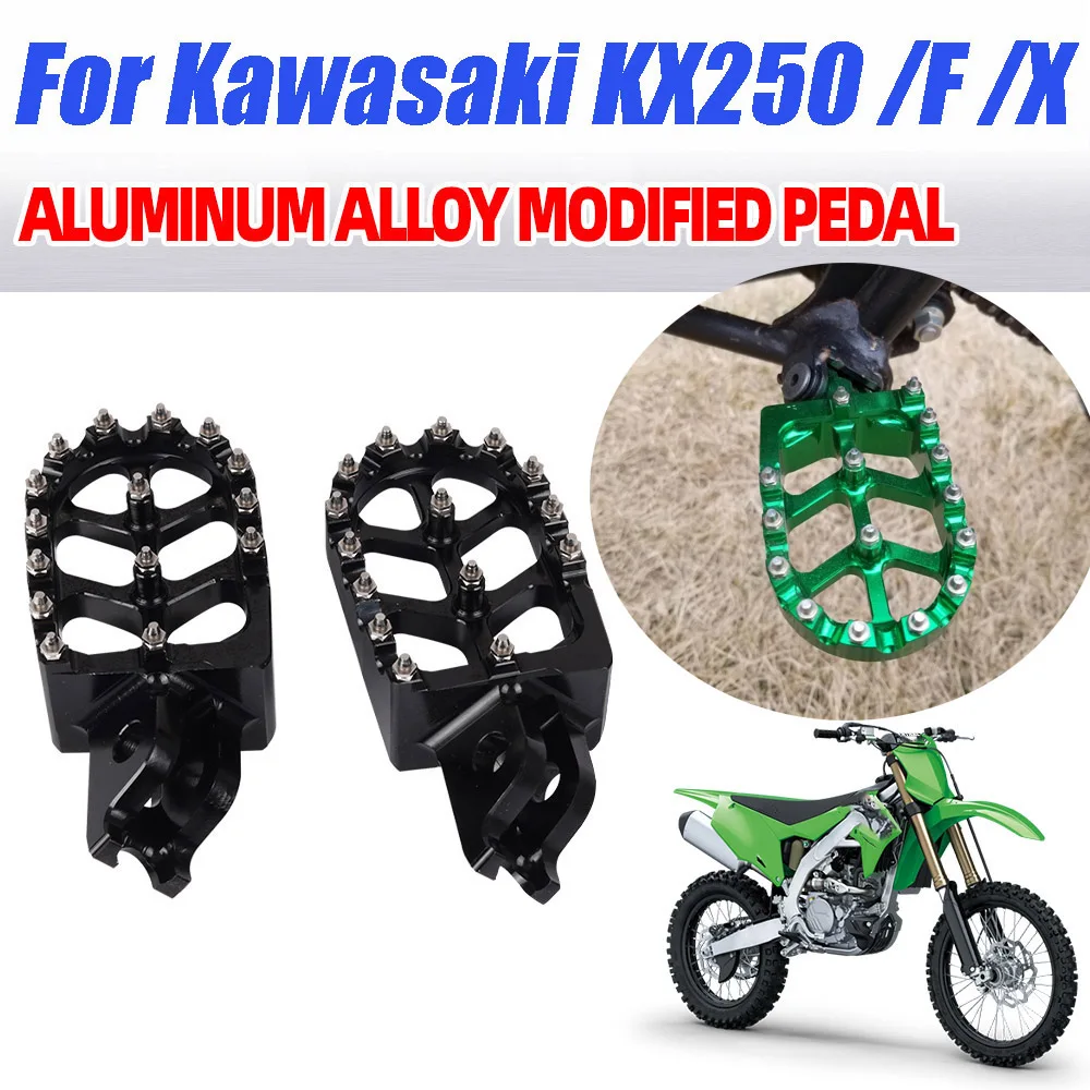 Für Kawasaki KX KLX KXF 250 450 250F 450F 250X 450X 450R KX250 Motorradzubehör Fußrasten Fußpedale Fußstützen – Detail 3