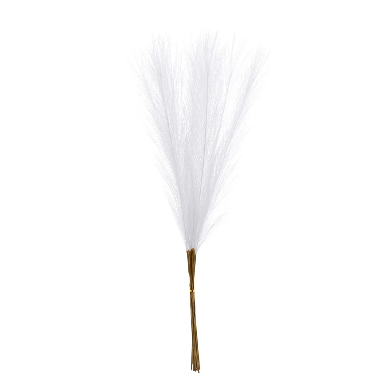 Artificial Pampas Grass Branches Faux Flower Arrangement Vase Filler for Party Centerpiece Farmhouse Home Decoration