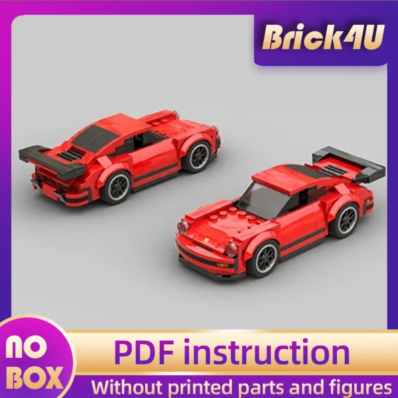 

Городской суперкар, модель Moc, строительные кирпичи, красный город, скорость, технология, модульные блоки, подарки, рождественские игрушки, наборы «сделай сам», сборка