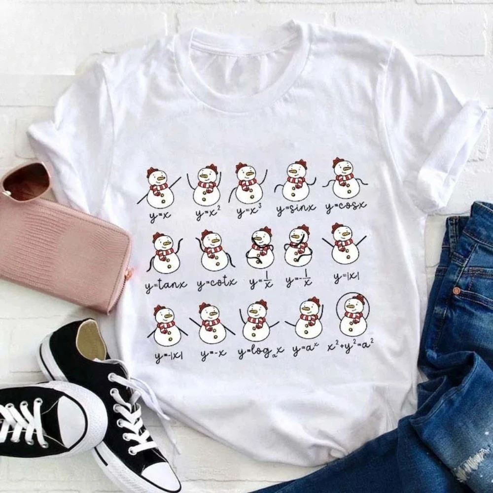 Sonwman Mathematical Formula Teacher Vintage Women T-Shirt Teacher Shirt Funny Math Teacher Shirt High Quality Cotton Tops