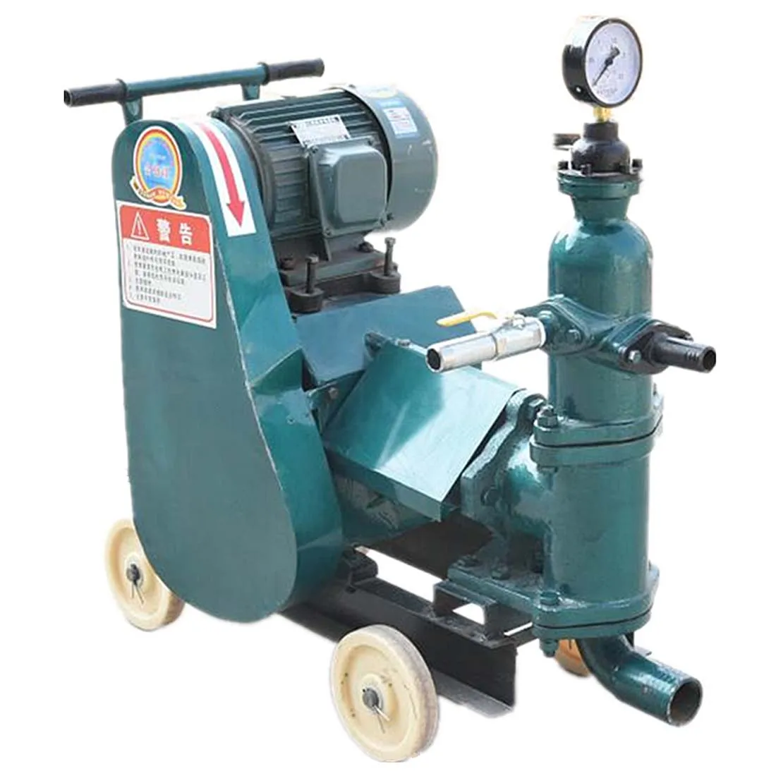 Single Cylinder Piston Grouting Machine Tunnel Pavement Cement Prestressed Electric HJB3 Mortar Pump