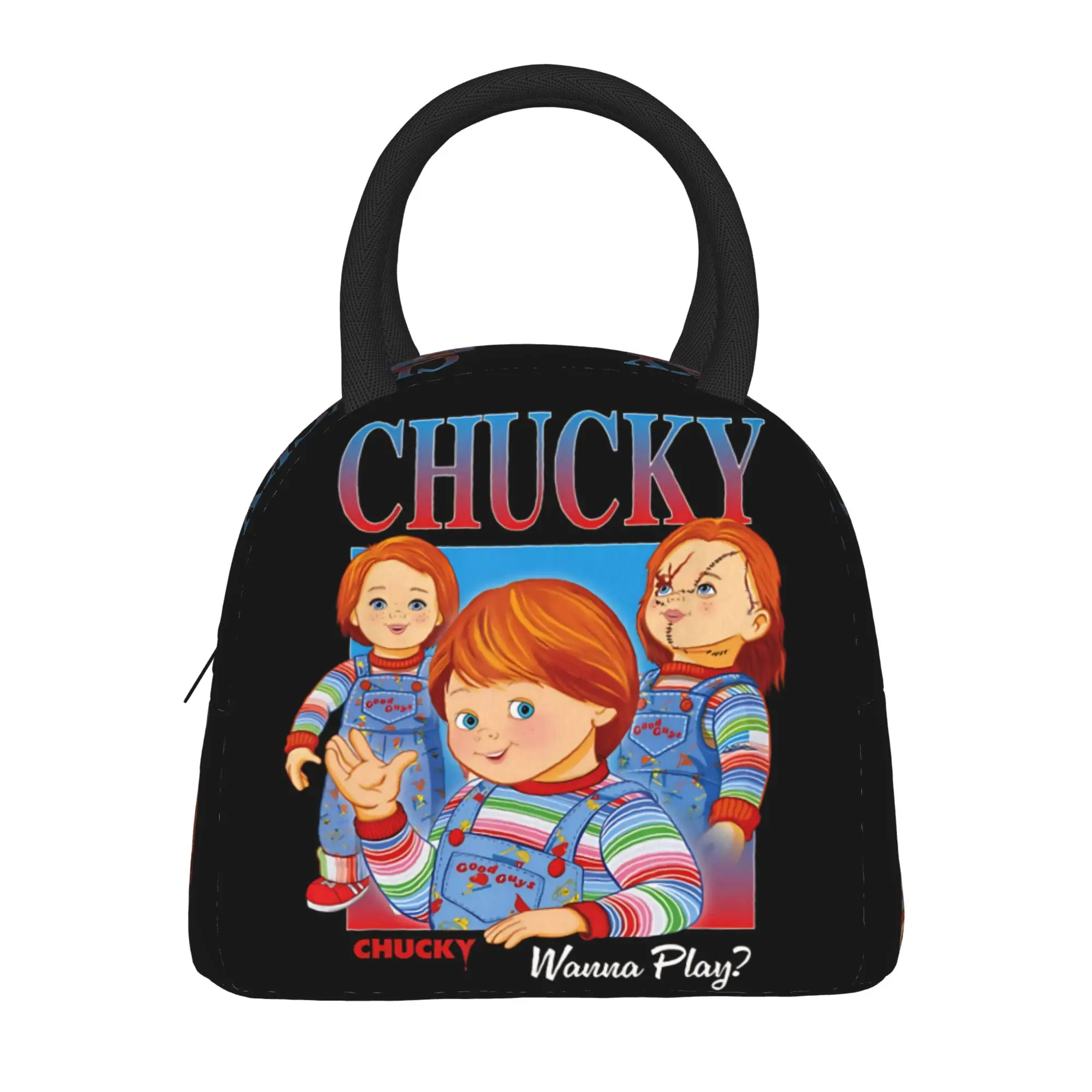 

Сумка-холодильник Good Guys Child Doll Chucky Cowboy для обедов и пикников, удобная сумка-тоут для еды, оксфордская сумка-холодильник для взрослых