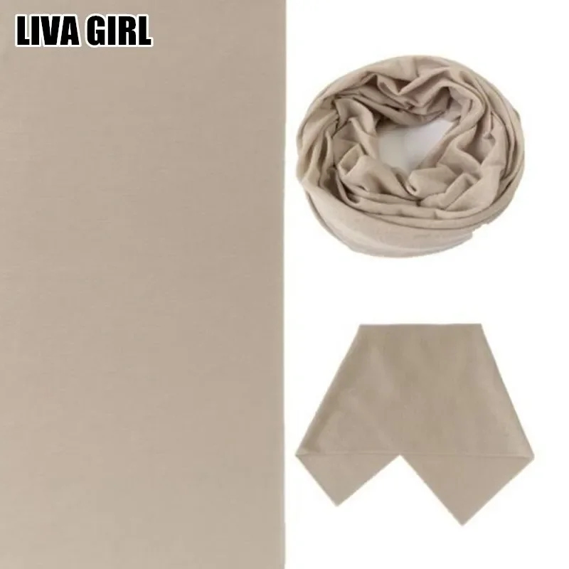 Liva Girl New Hot Solid Color Soft 24*48cm Headband Magic Headscarf Tube Neck Face Mask Multifunctional High Quality Female Male