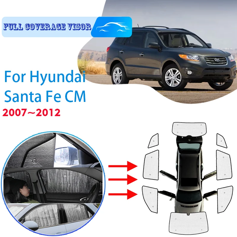 

For Hyundai Santa Fe CM 2007~2012 2008 2009 2010 Car Window Windshield Sunshade UV Protect Reflector Sun Shade Auto Sun Visor