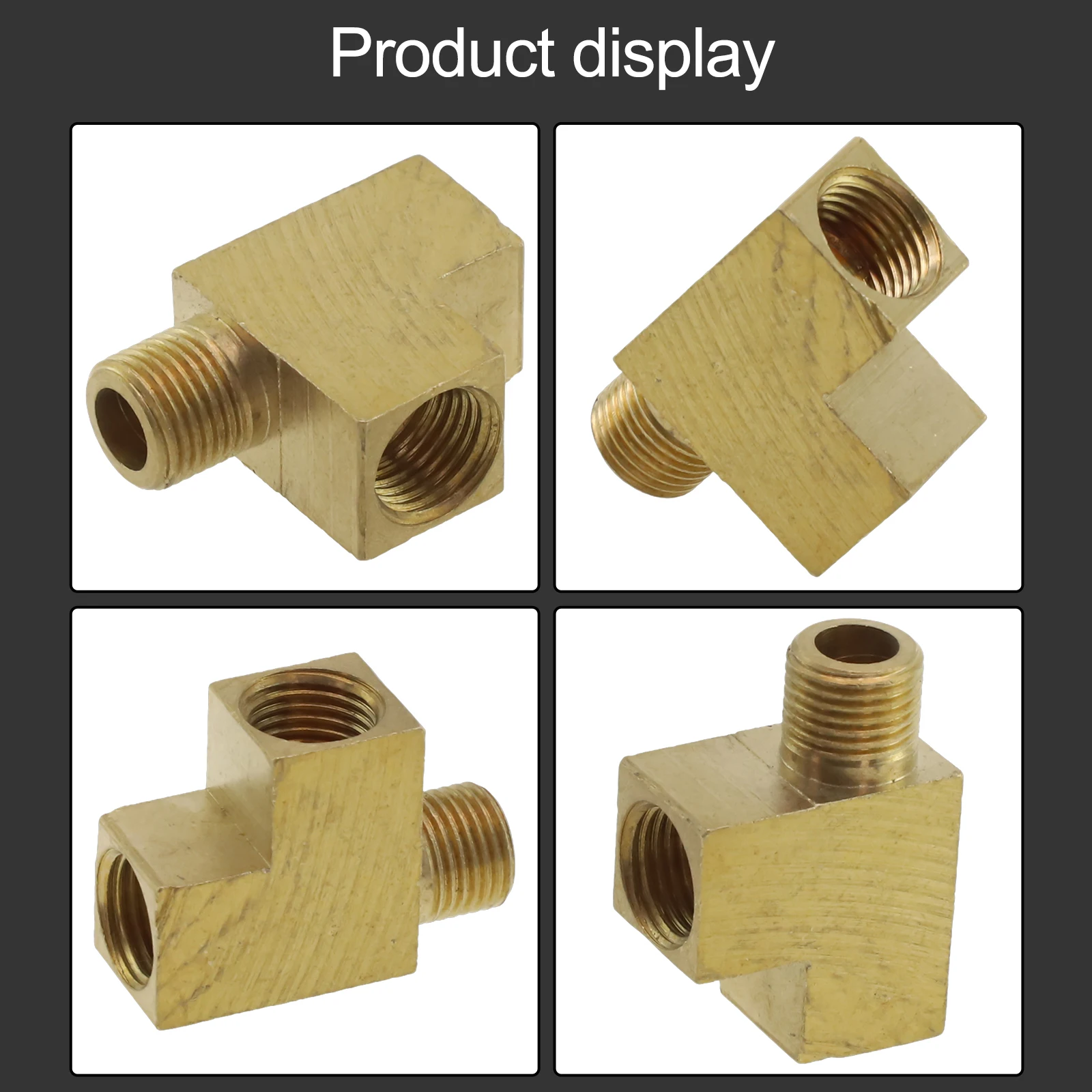 For Oil Pressure Sensor T-distributor Adapter Oil Pressure Sensor Adapter Precise Threading Secure And Reliable Fit