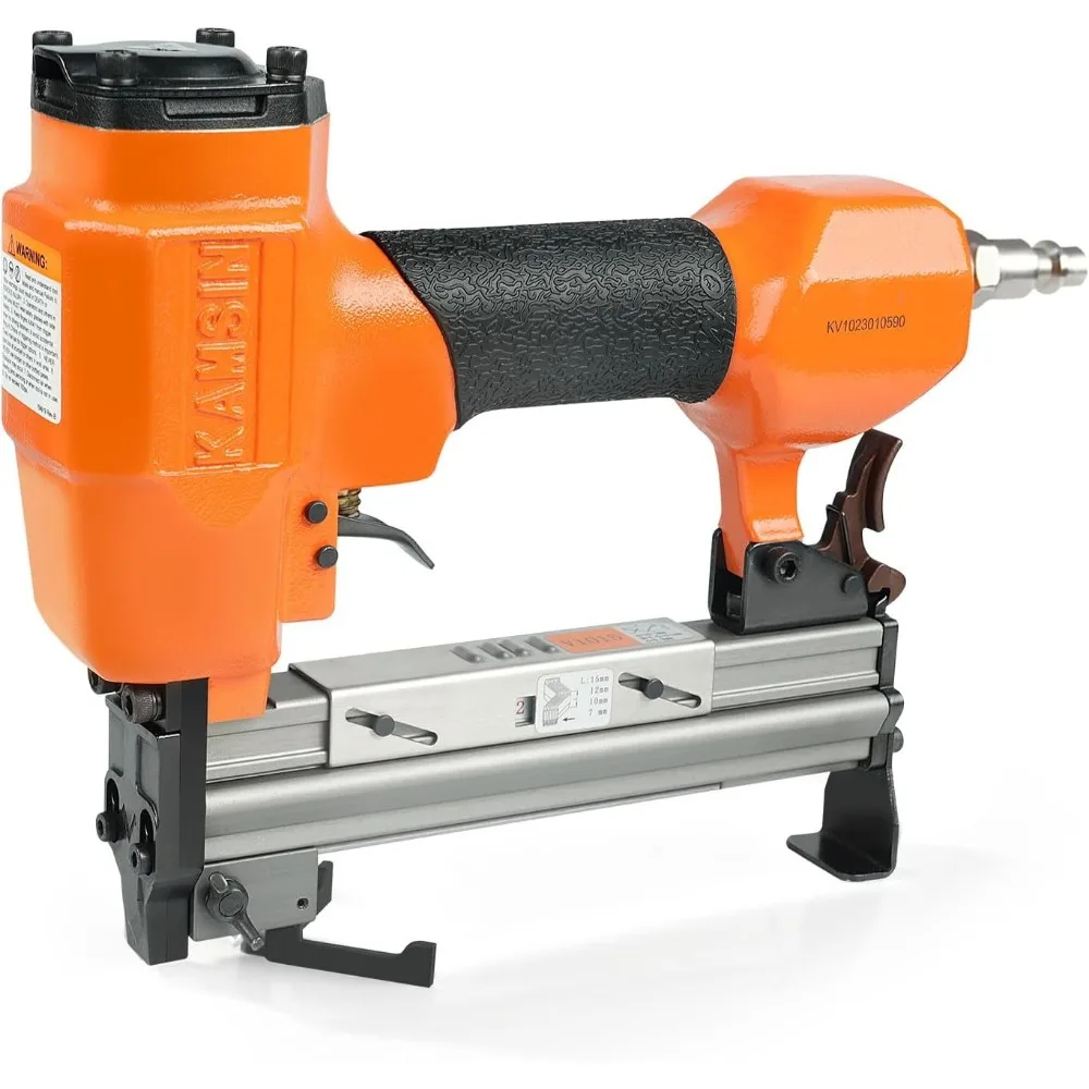 

KAMSIN V1015 Pneumatic Picture Frame V Nailer, Fits 5/16'' to 19/32'' (7 to 15 mm) V Nails, 30 Gauge Air-Powered Frame Joiner fo