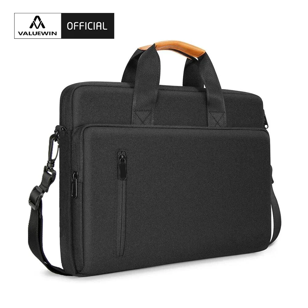 

Briefcase Bag For Men 15.6 Inch Laptop Bag Business Laptop Shoulder Bag With Long Strap Larger Capacity Notebook Pouch Bags
