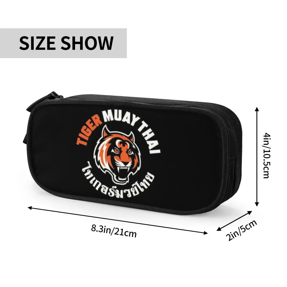 Aangepaste Tiger Muay Thai Kawaii etuis jongens meisjes grote capaciteit Thailand boksvechter potlood tas schoolaccessoires