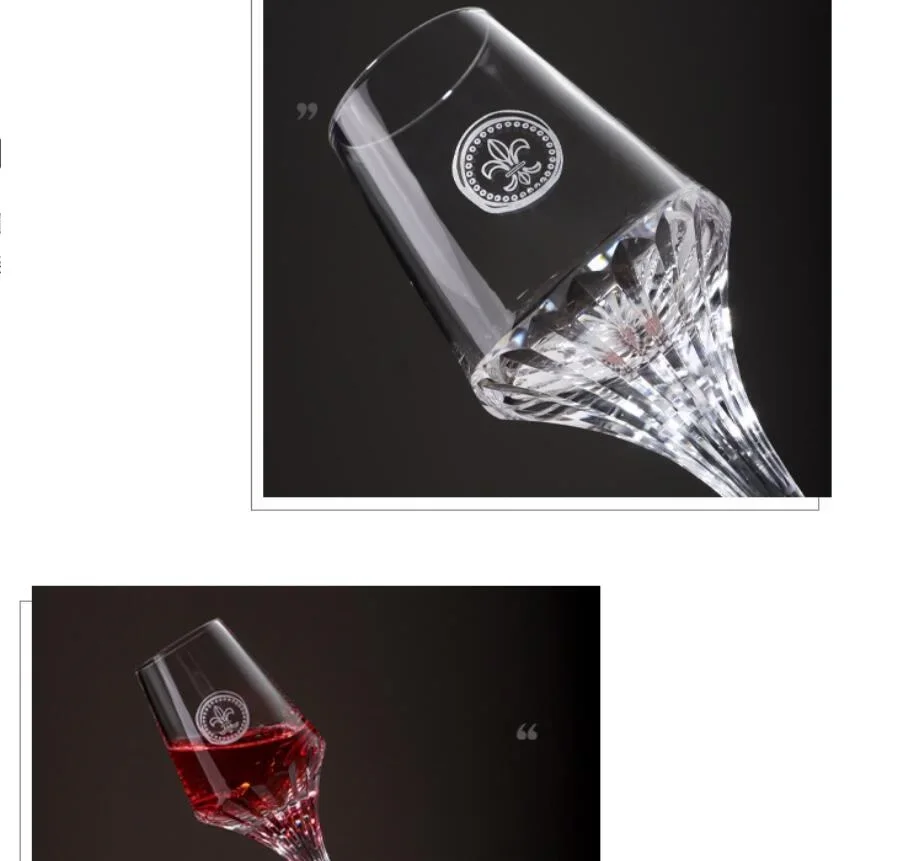 Light Luxury Retro Red Wine Glasses Business Gift Box Set Crystal Glass Whiskey Champagne Cup Transparent Goblet of Light