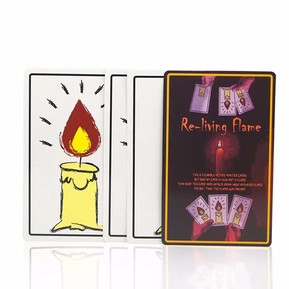 1 Set Candele rilassanti Carte magiche Trucchi magici Oggetti di scena magici Incredibile nuovo giocattolo magico Giocattoli divertenti
