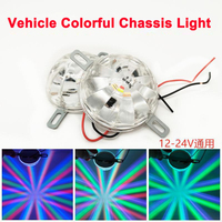 Electric Bike Motorcycle LED Laser Fog Light Anti-Rear-End Collision Chassis Light Modified Brake Taillight Warning for Cars