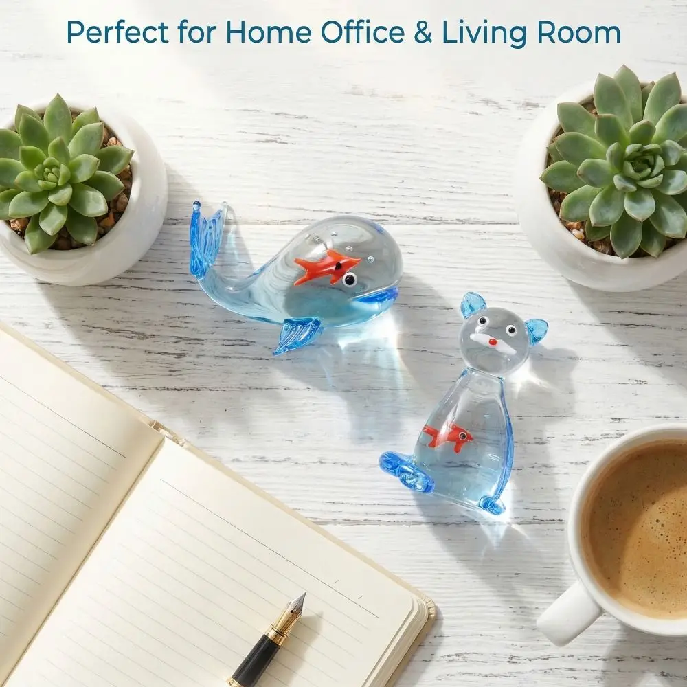 Transparent Mini Pocket Fish Ornaments Cartoon Simulation Miniature Aquarium Ornament Decorative Handcrafted Pocket Fish Statue