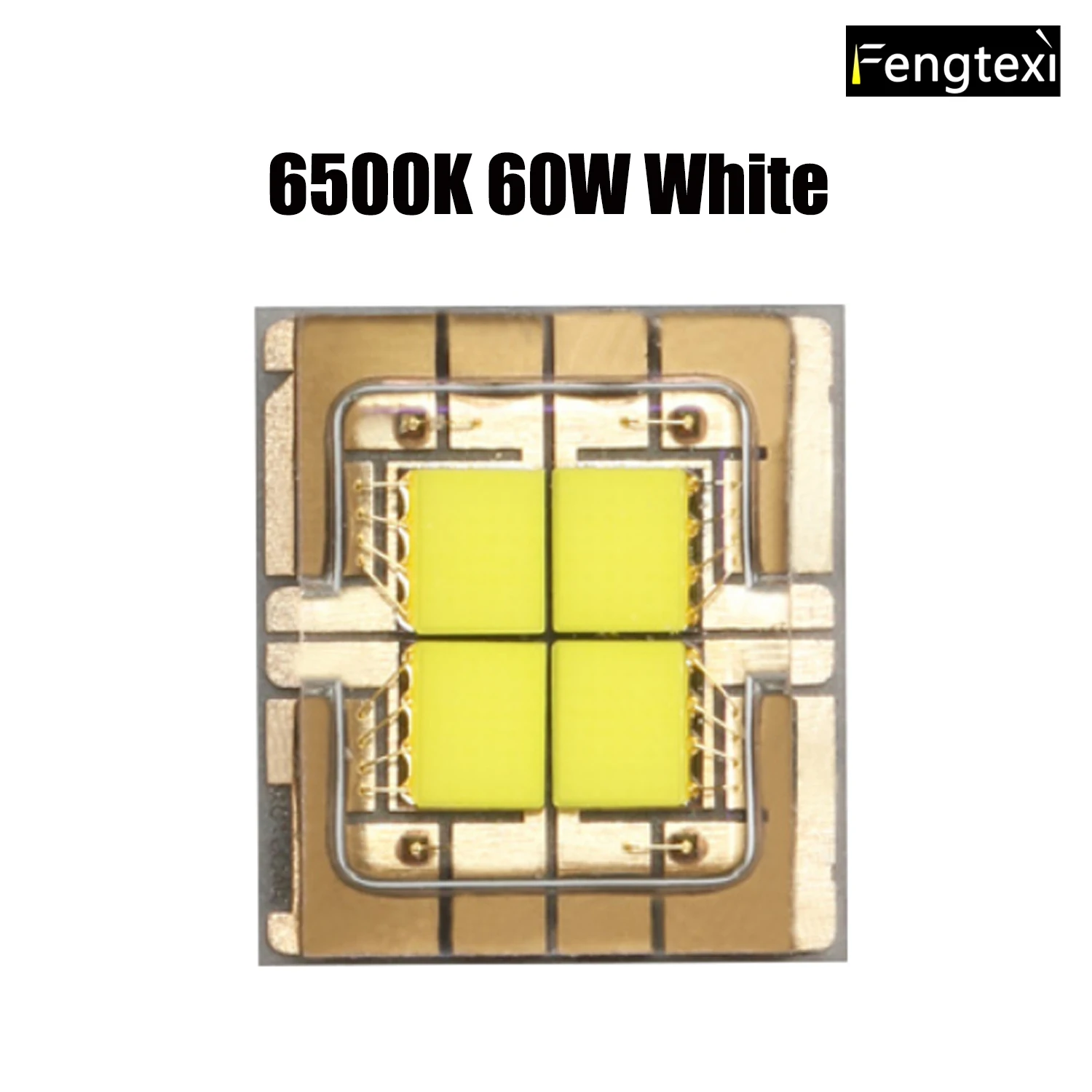 

60W White Light Quad-Core Flat High-Power LED Lamp Beads for Stage Lights Laser Lights Projectors