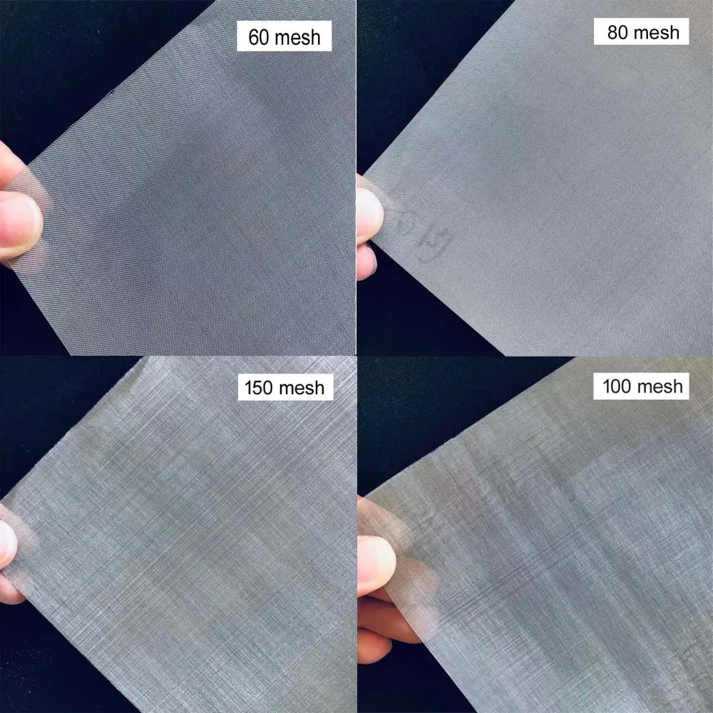 50x50cm 10-50/60/80/100/120/150/200/250/300/350/400 Maschenweite Gewebtes Drahtgewebe Hochwertige 304 Edelstahl-Siebfiltermatte – Detail 6