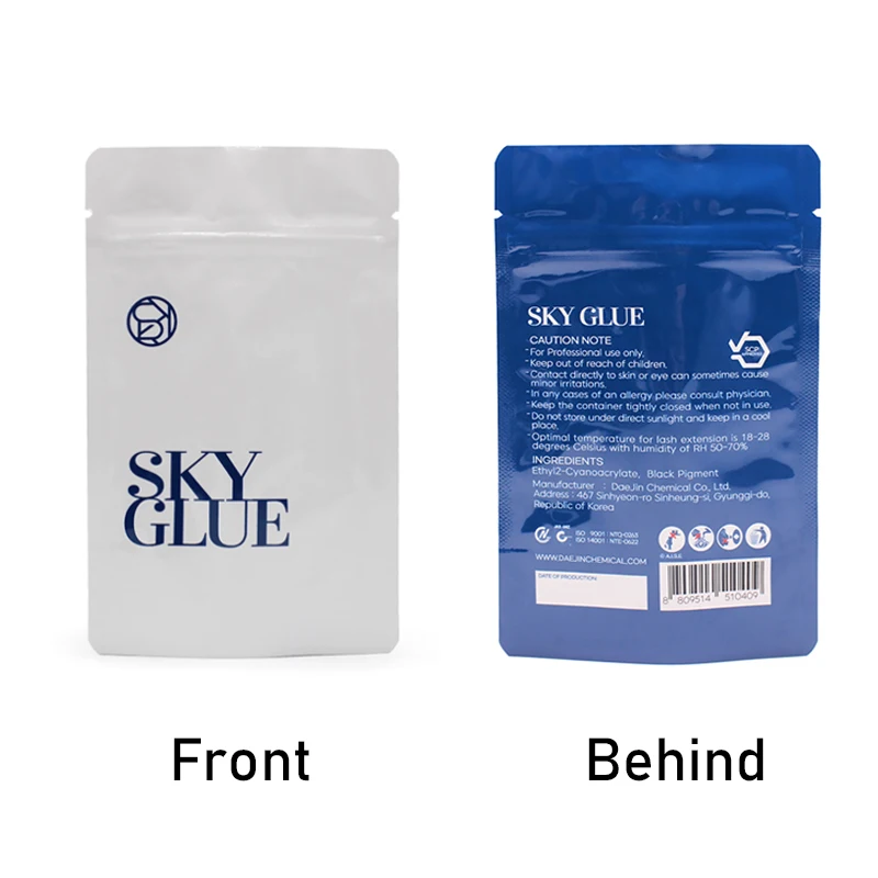 1 бутылка Sky Glue Клей для наращивания ресниц 5 мл Красная крышка Черный Быстросохнущий герметичный мешок Красота Инструменты для макияжа