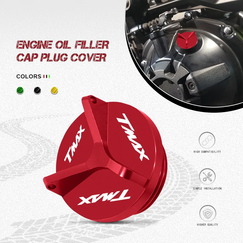 

M20*2.5 For TMAX500 TMAX530 SX DX TMAX560 TECH MAX TMAX Motorcycle CNC Engine Oil Cap Bolt Screw Cover tmax560 tmax530