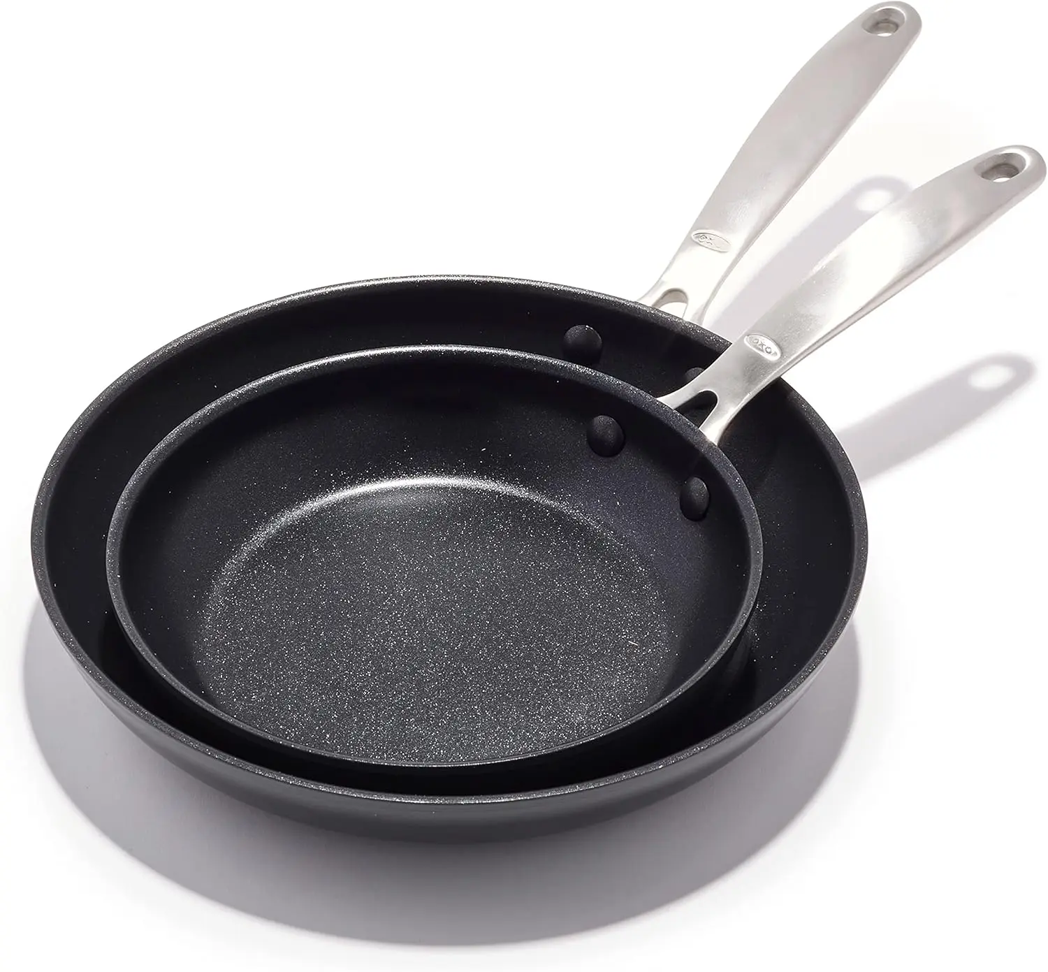 

8" & 10" Ceramic Nonstick Frying Pan Set, PFAS-Free, Oven Safe to 430°F, Dishwasher Safe for Healthy Cooking