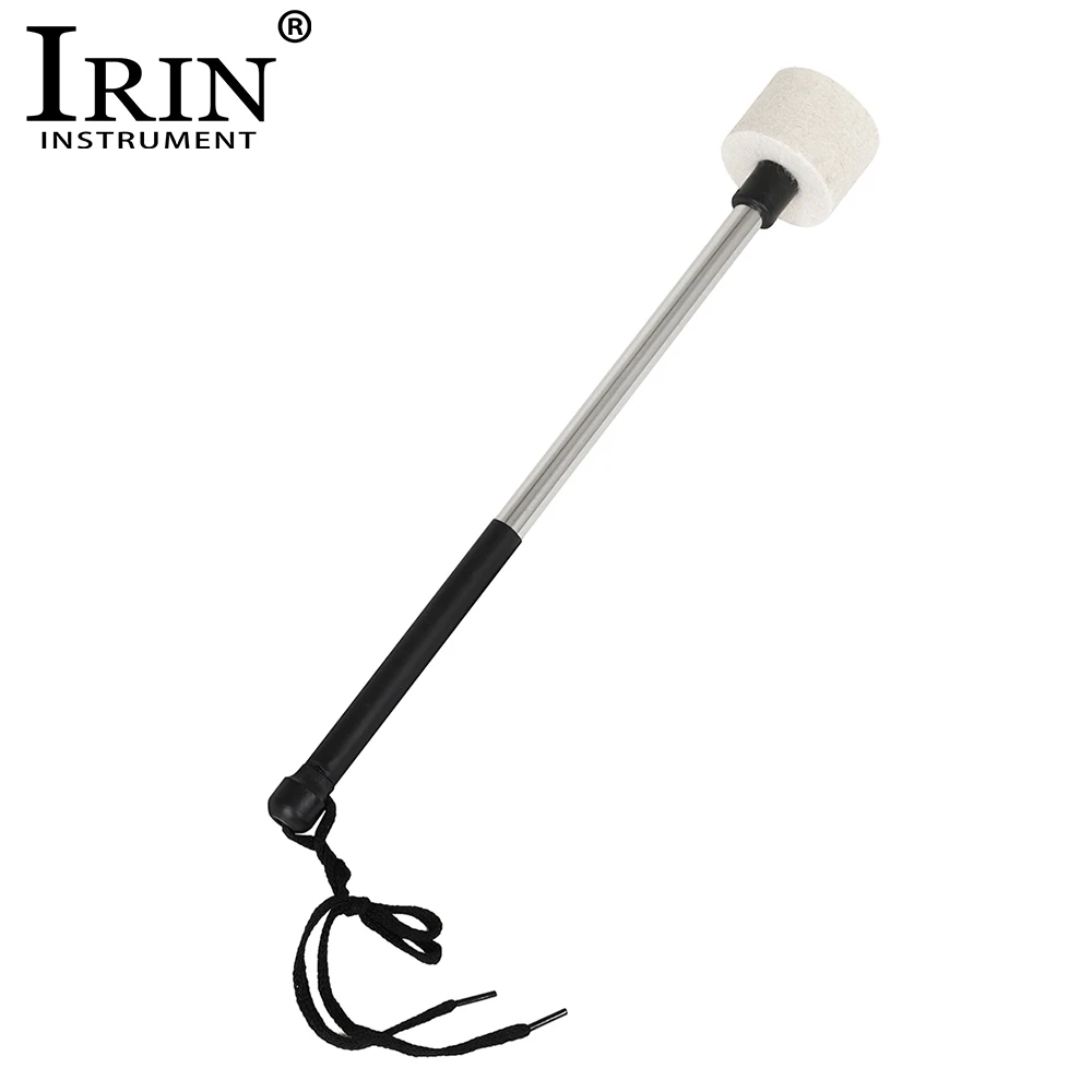 IRIN Bass Drum Drumsticks High Density Felt Drumheads Bass Drum Stainless Steel Drum Hammers Percussion Instruments Accessories