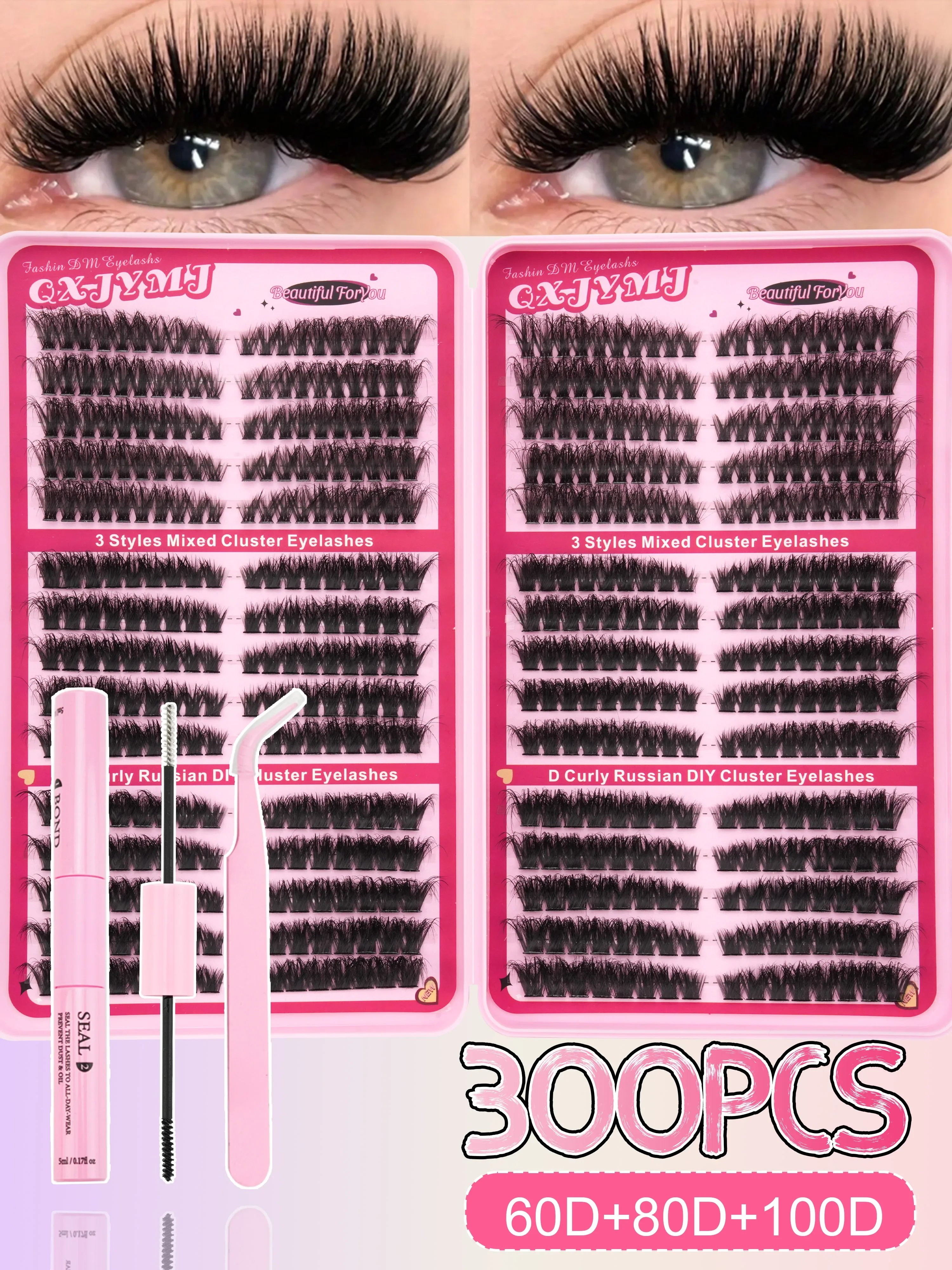300 pièces de cils en grappes - Eyelash Extension Russian avis et prix