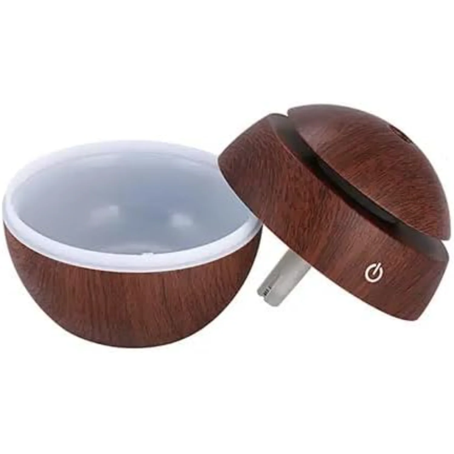 Mini humidificador ultrasónico personal de escritorio para aromaterapia con luz nocturna LED, oficina, dormitorio, dormitorio, portátil, alimentación USB