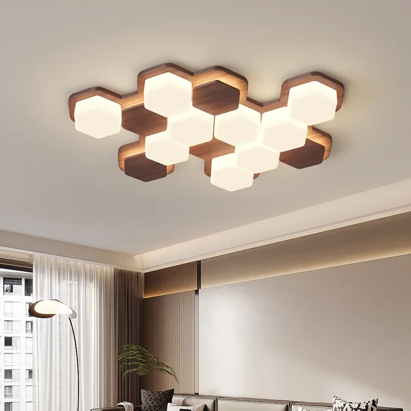 Geometric Medieval Cream Living Room Light French Walnut Vintage