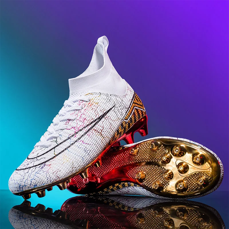 أحذية كرة القدم للرجال AG من العشب الاصطناعي المقاوم للانزلاق، أحذية كرة القدم للتدريب على كرة الصالات، أحذية رياضية لكرة القدم #3