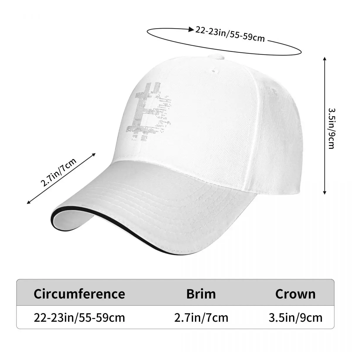 Bitcoin Baseball Cap Bitcoin Cryptocurrency Women Print Hip Hop Hats Cool Outdoor Sport Wholesale Baseball Caps