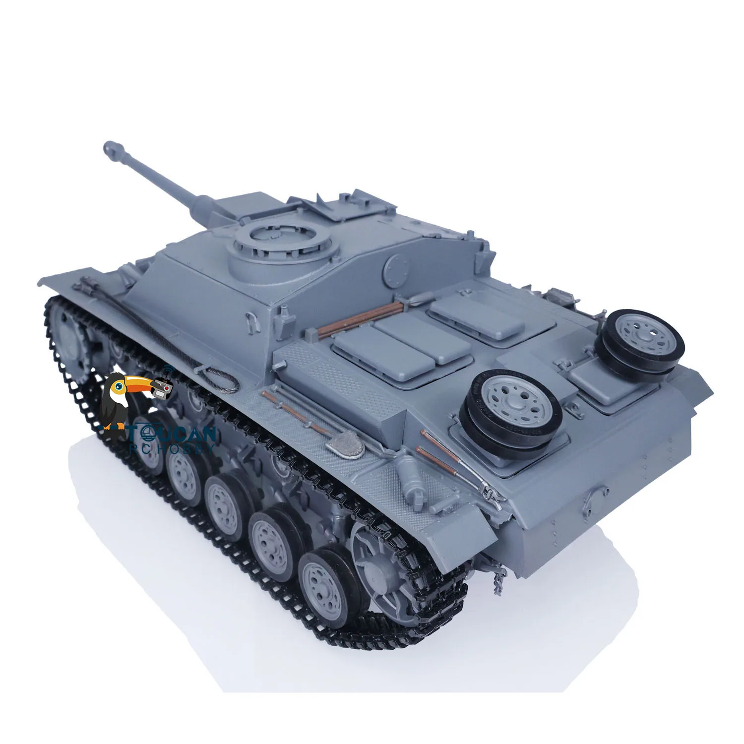 Mato 1/16 Scale Stug III RC Metal Tank Infrared Barrel Recoil Grey Color 1226 KIT or RTR Radio Control Tanks Model Toys TH00669