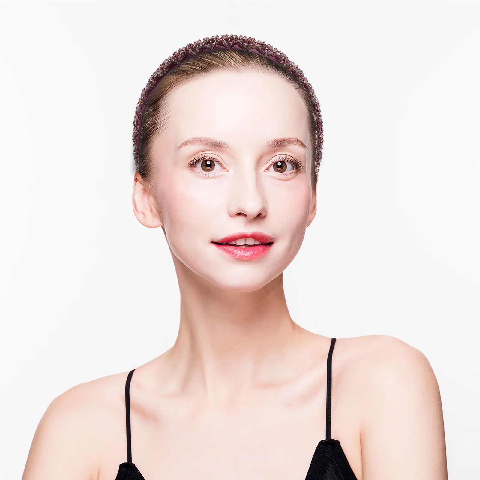 

Crystal Rhinestone Headband Shiny Beaded Hairband Party Holiday Women Girls Elegant Rhinestone Hair Accessories Fashion