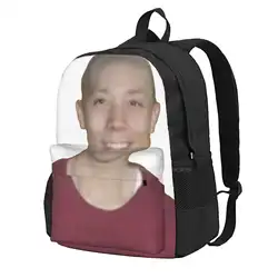 Bald Quackity Hot Sale Schoolbag Backpack Fashion Bags Alex Quackity Bald Quackity Funny Dreamsmp Mcyt Simple Swag Poggers