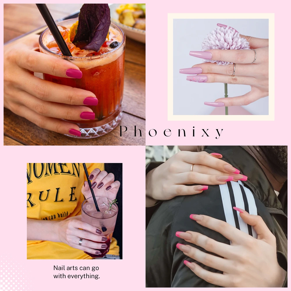 PHOENfeast-Kit de Verhéritage à Ongles Gel UV, Couleurs Printemps et Été, Semi Continu, Verhéritage à Ongles Soak Off, Ensemble de Manucure Nail Art, Y 8ml, 30/20 Pcs