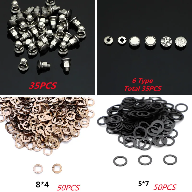 

Carved Style Screws for Hair Scissors 35pcs Nuts 35pcs Bolts 100pcs Gaskets for Professional Barber Use Hairdressing Parts