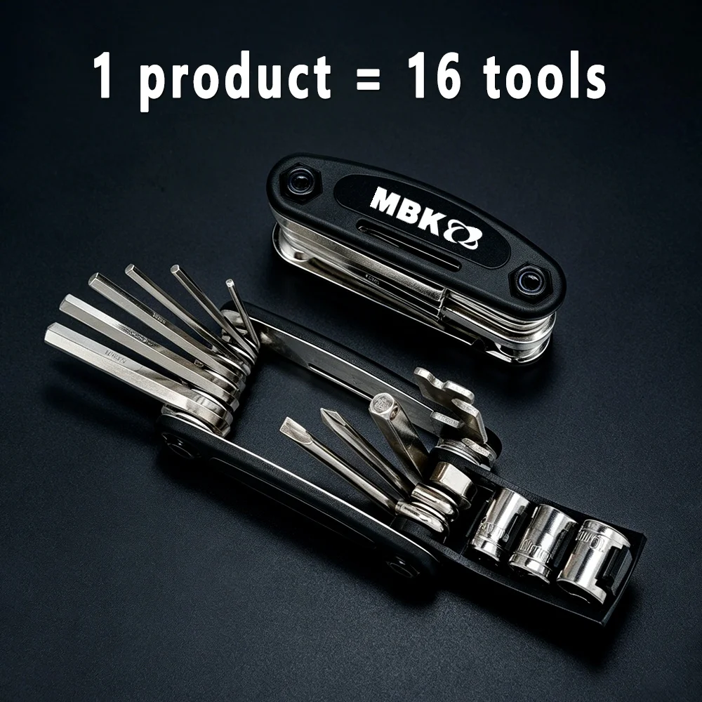 

For MBK Logo Nitro 100 Stunt 50 Booster Kilibre 300 Portable Socket Wrench Multi Repair Tool Set Kit Multifunction Screwdriver