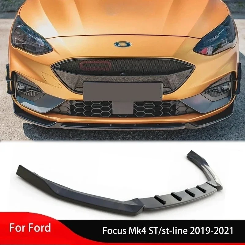 Maxton Shovel Front Lip Diffuser for Ford Focus Mk4 ST/st-line 2019-2021 Front Spoiler Auto Accessories Front Bumper Lower Guard