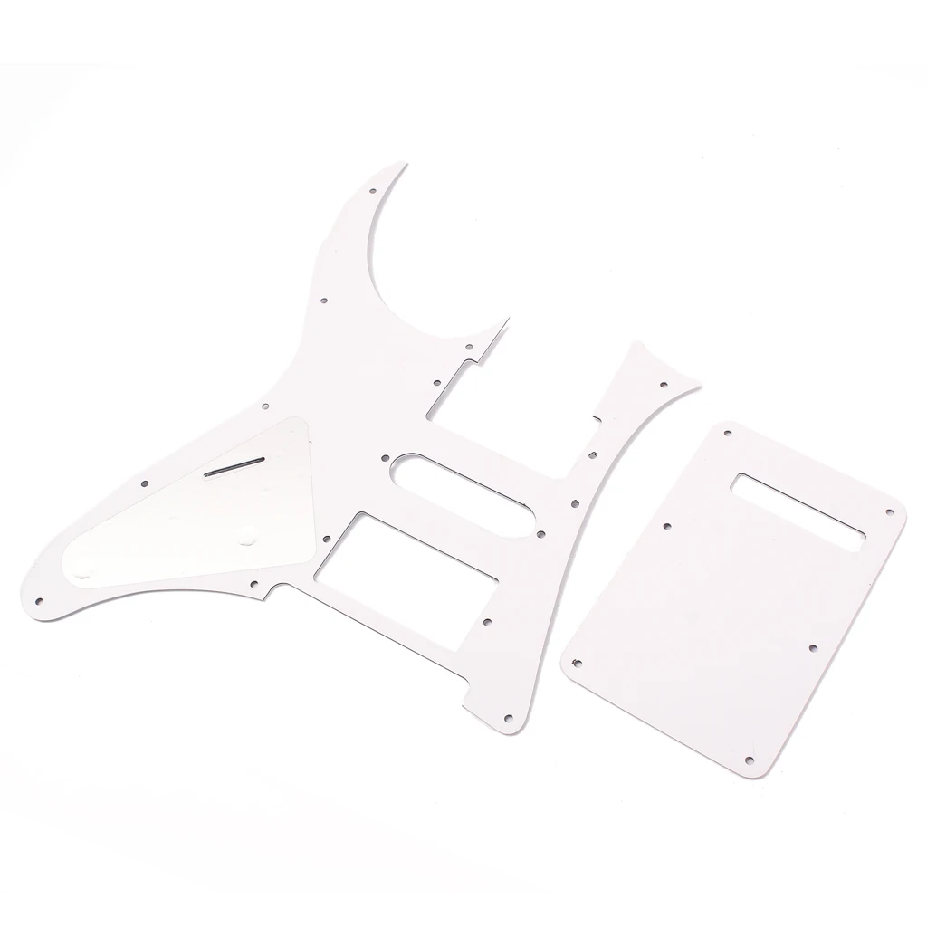 White Pearl HSH Guitar Pickguard Plate 12 Hole Anti Scratch Protector with Screws Guitars Accessories for RG350 Model