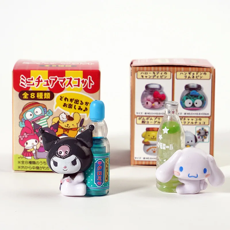 Retro Wind Vintage Candy Store Sanrio Figuren Hallo Kitty Cinna moroll Melodie Kuromi Blind Box Anime Figur Geschenke Kawaii Spielzeug