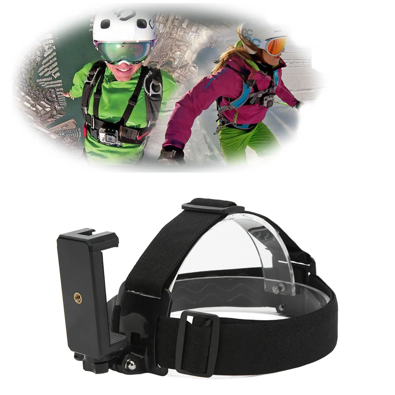 Camera Head Strap Multipurpose Adjustable Cellphone Selfie Head Mount Strap for Smart Phones Action Camera Camera Accessories