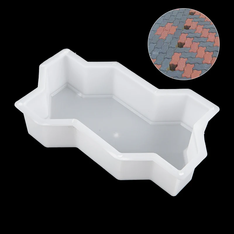 DIY Path Maker Concrete Molds Brick Shaped Paver Mold for Garden Pavement Road Paving Tool Home Garden Improvement