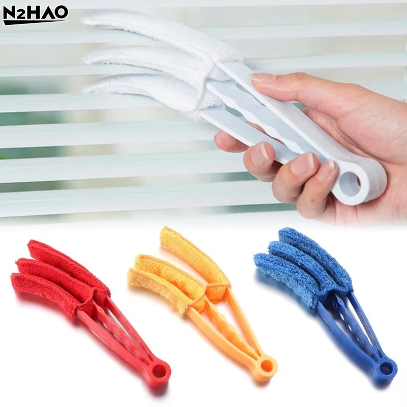 Microfiber Venetian Blind Cleaner Brush Removable Washable Cloth Comfort Grip For Home AC Vent Dust Removal