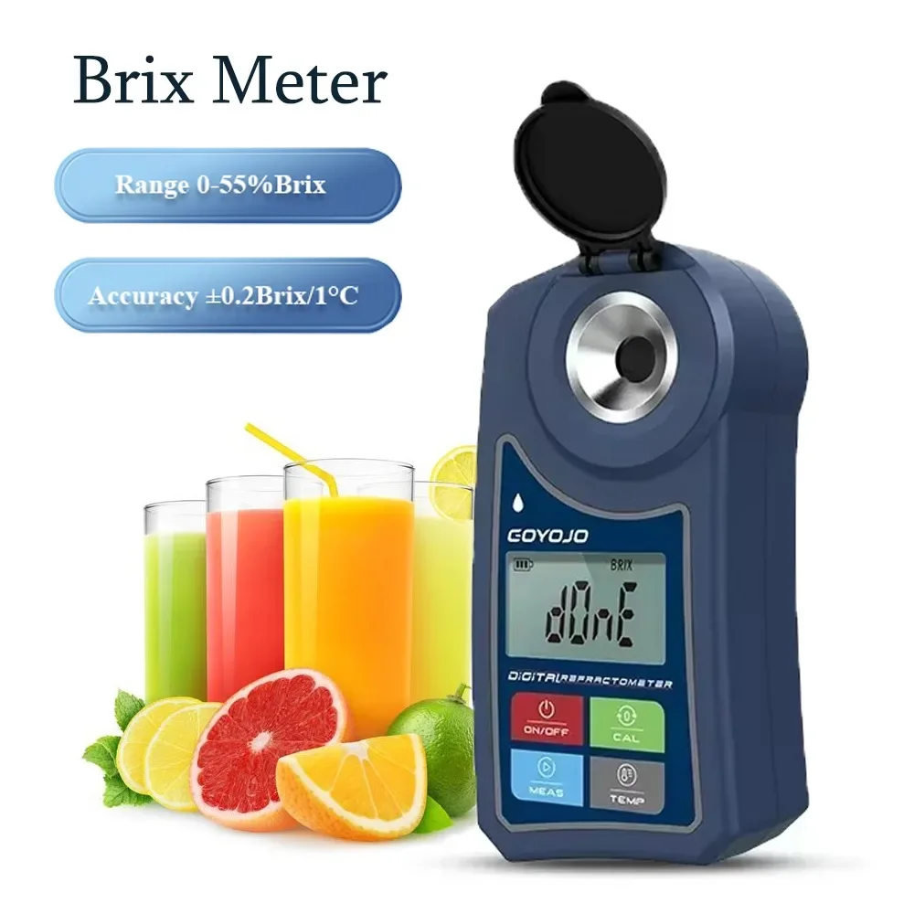 Digital Brix Meter Refractometer 0~55% Fruit Drink Honey Sugar Tester Meter Suger Content Measuring Instrument