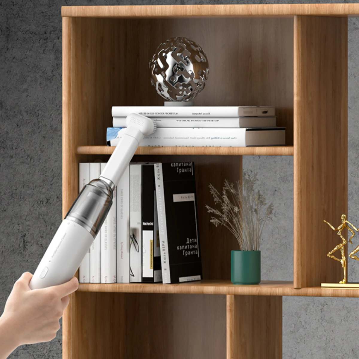 High Power Wireless Car Vacuum Cleaner, Handheld Dust Remover for Home & Auto, Portable Mini Vacuum with Strong Suction, Recharg