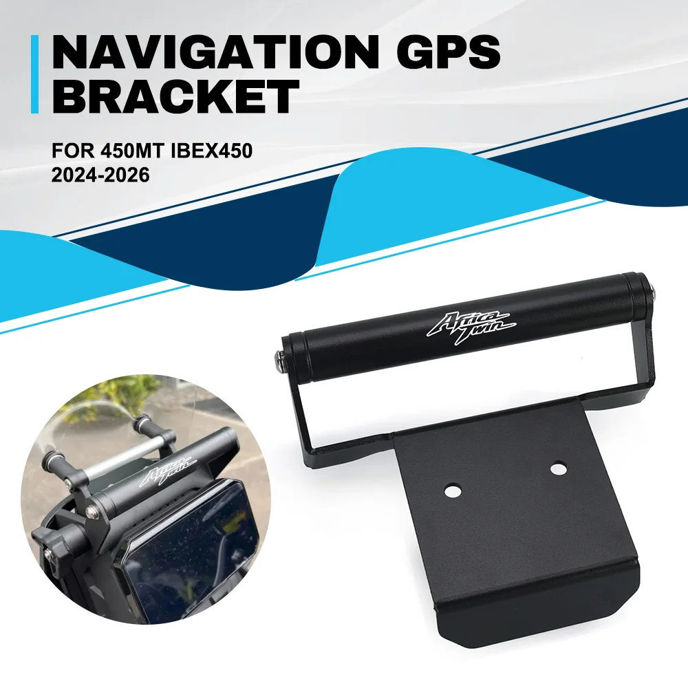 

For CFMOTO 450MT IBEX450 2024-2025-2026 Motorycle Cellphone Phone Holder GPS Navigation Mounting Extension Bracket Accessories