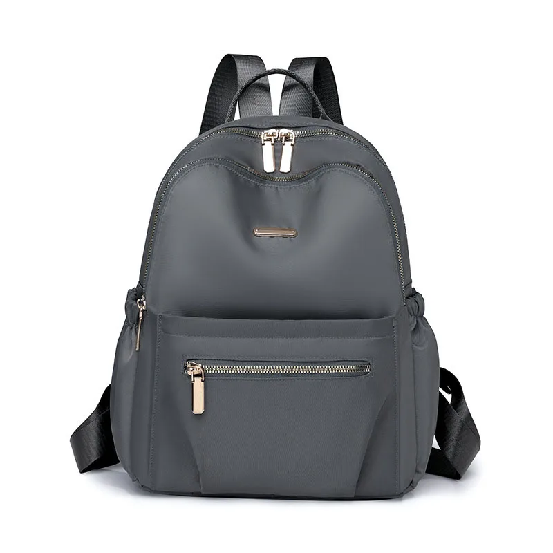 Oxford Cloth Women Fashion Backpack Large Capacity Solid Color Casual Travel Backpack Multifunctional High Quality Ladies Bag