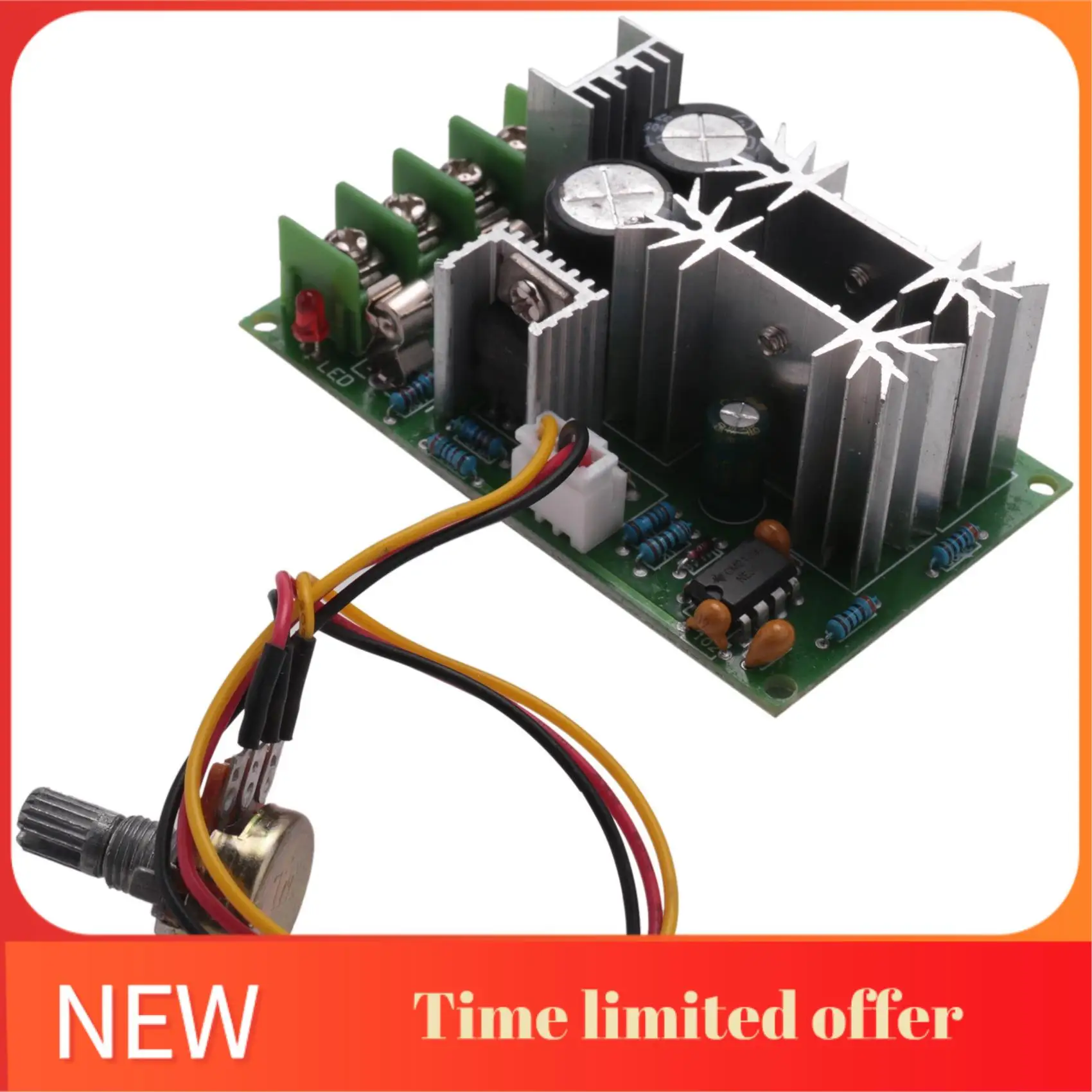 

A42T-DC Current Regulator 12V 24V 36V 48V PWM DC Motor Speed Controller Adjustable Voltage High Power Driver Module