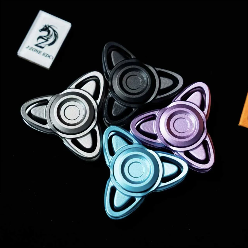 Liga de alumínio fidget spinner edc slider brinquedos anti estresse mão spinner para tdah autismo ansiedade alívio terapia sensorial brinquedos