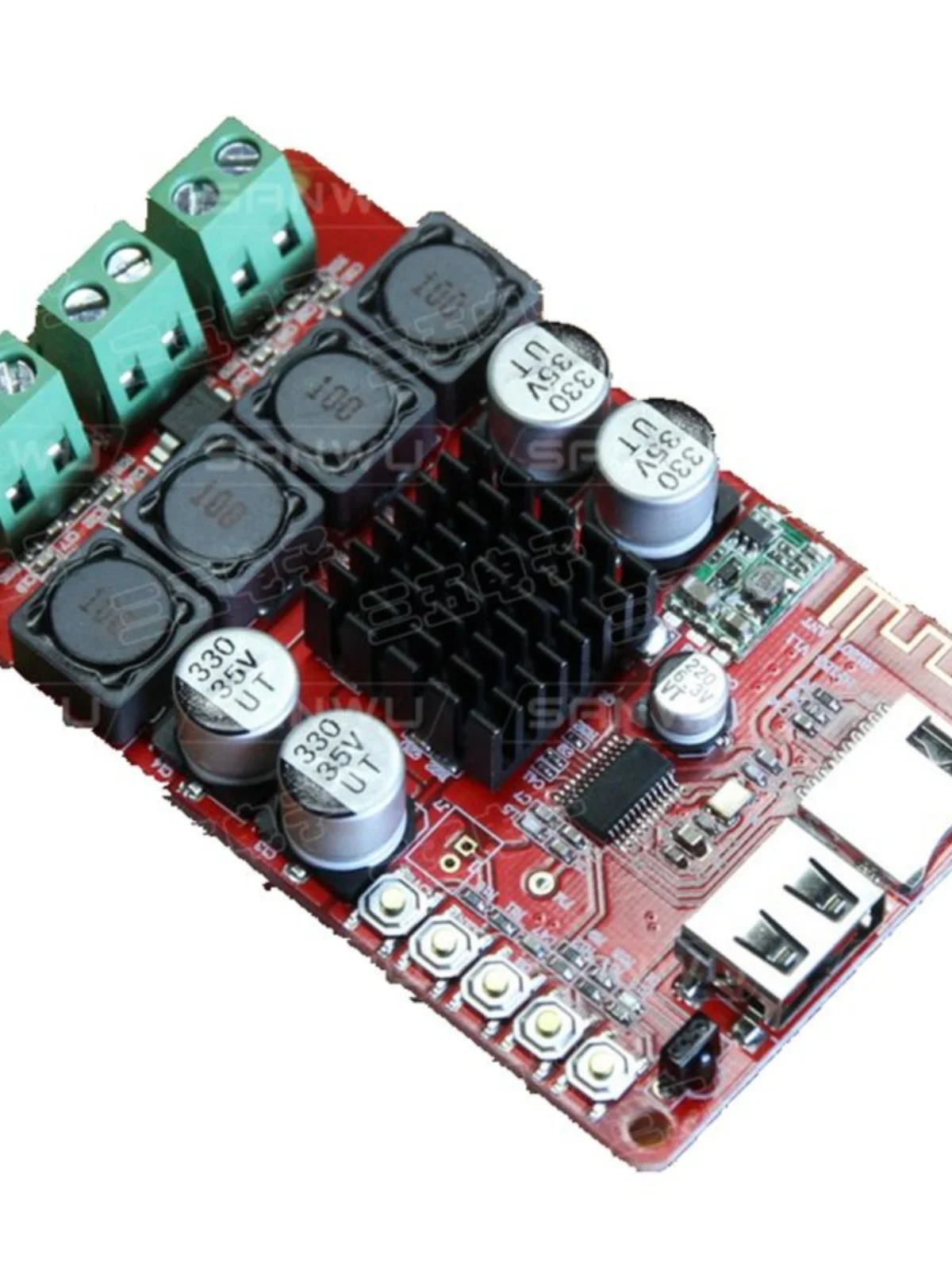 

Прием Bluetooth USB-накопитель, декодирование TF-карты с дистанционным управлением, плата цифрового усилителя TPA3116 2X50 Вт HF183