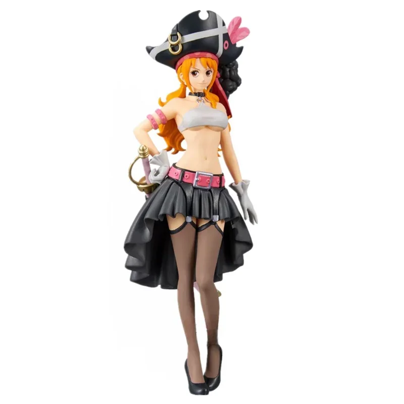 Jednoczęściowe z filmu czerwony DXF Uta 14-17cmAnime figurka Luffy Nami Robin Shanks Manga statua PVC Model kolekcjonerski zabawki figurkowe akcji