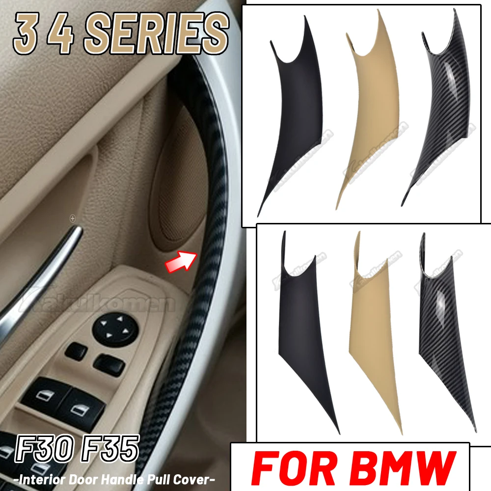 2 Stück Auto Innen türgriffe Abdeckung für BMW 3 4er F30 F35 2015-2017 vordere hintere Türen Griff Zug träger Schutz abdeckung