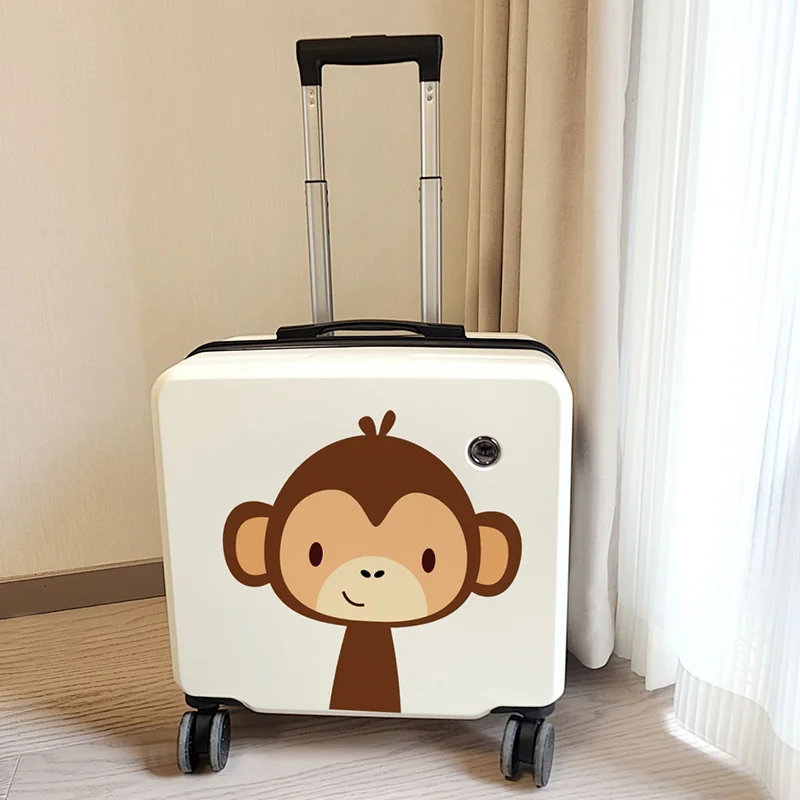 Children's trolley box Girl Boy Cute animal cartoon student small suitcase Male 18 "cardan wheel boarding luggage