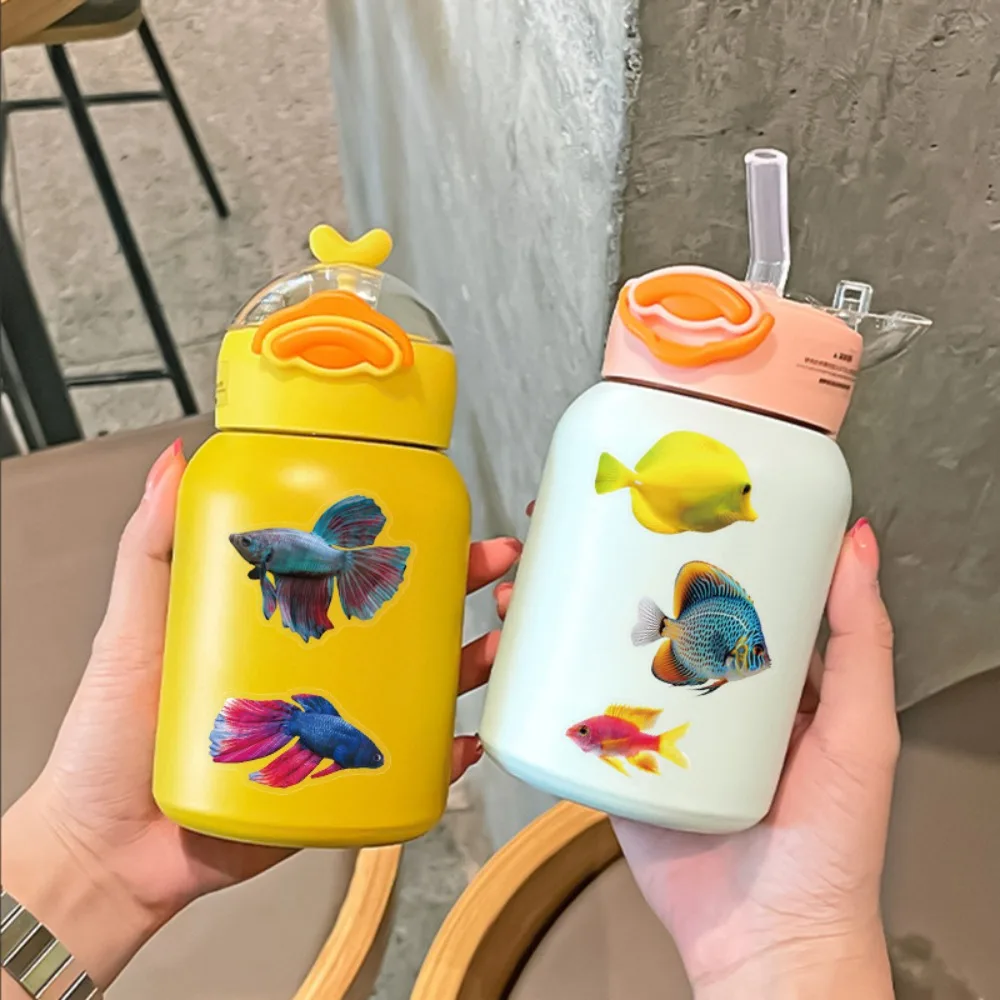 10/25/50 قطعة شفافة المحيط الأسماك الكتابة على الجدران ملصقات البحر الشارات DIY بها بنفسك ديكور القرطاسية حقيبة زجاجة ماء الهاتف المحمول